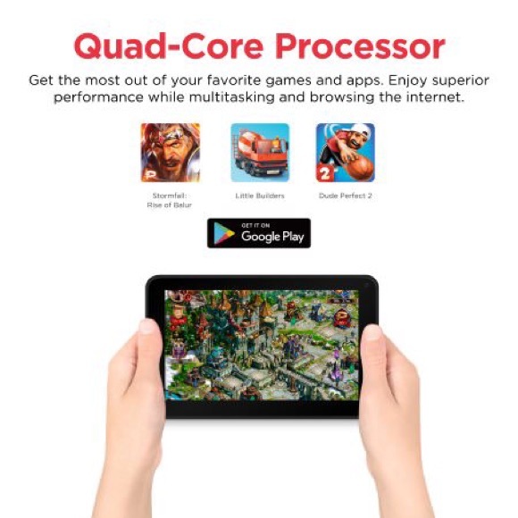 BNIB Ematic EGQ373BL 7″ 16GB Android 7.1 Tablet - Picture 5 of 15